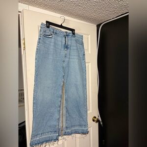 Dynamite maxi denim skirt